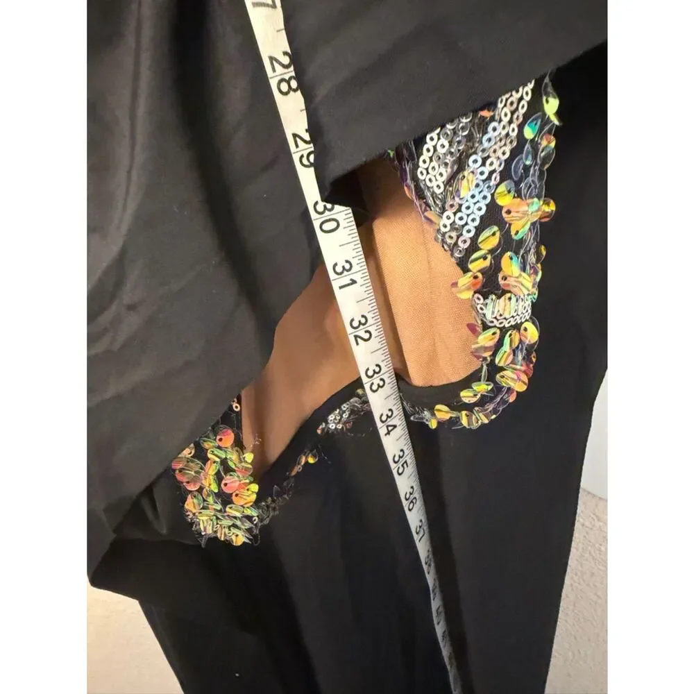Tenth House solo Dance costume black maxi dress HEMISPHERE TH25277 XLA adult